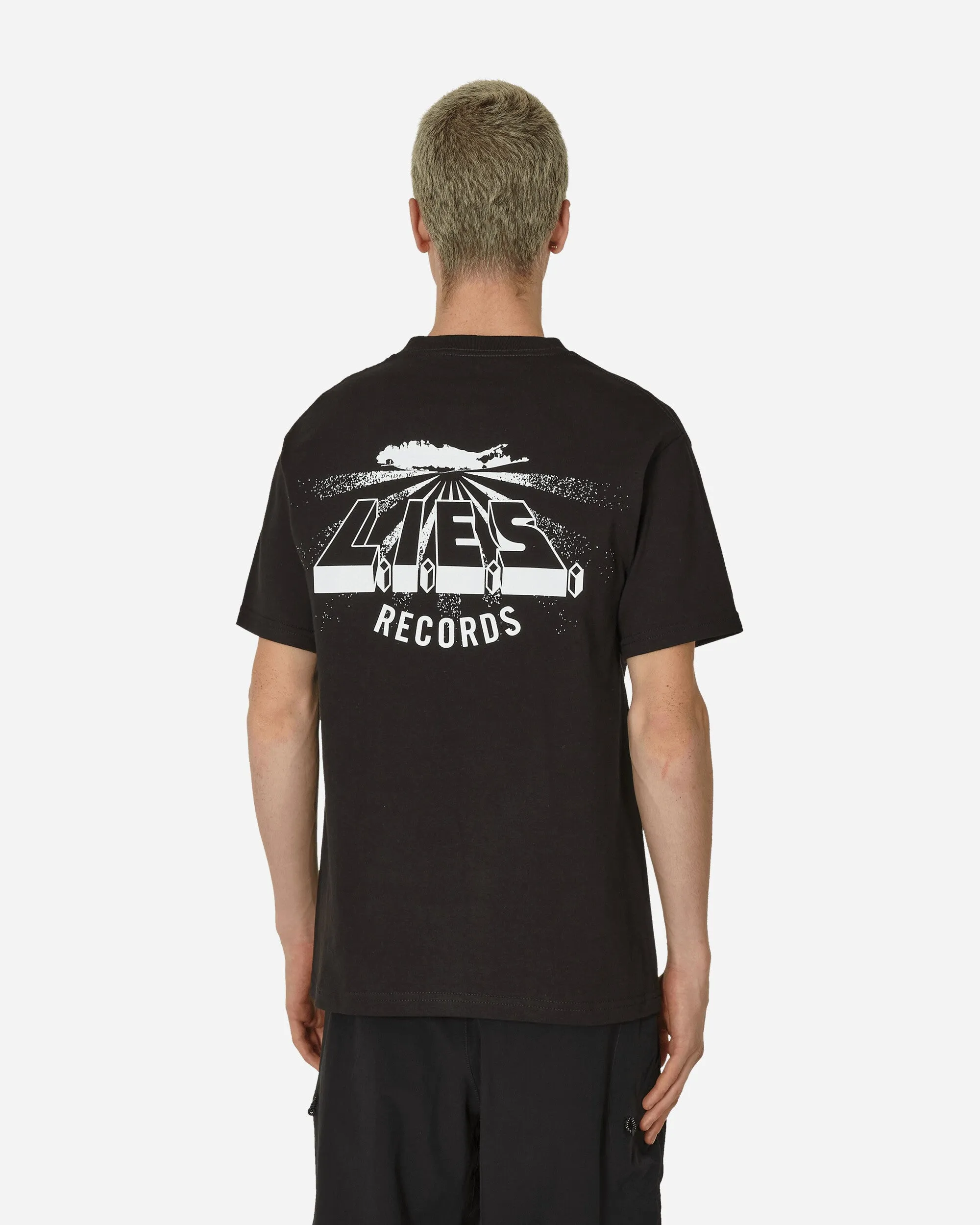 T-shirt noir à logo classique imprimé
