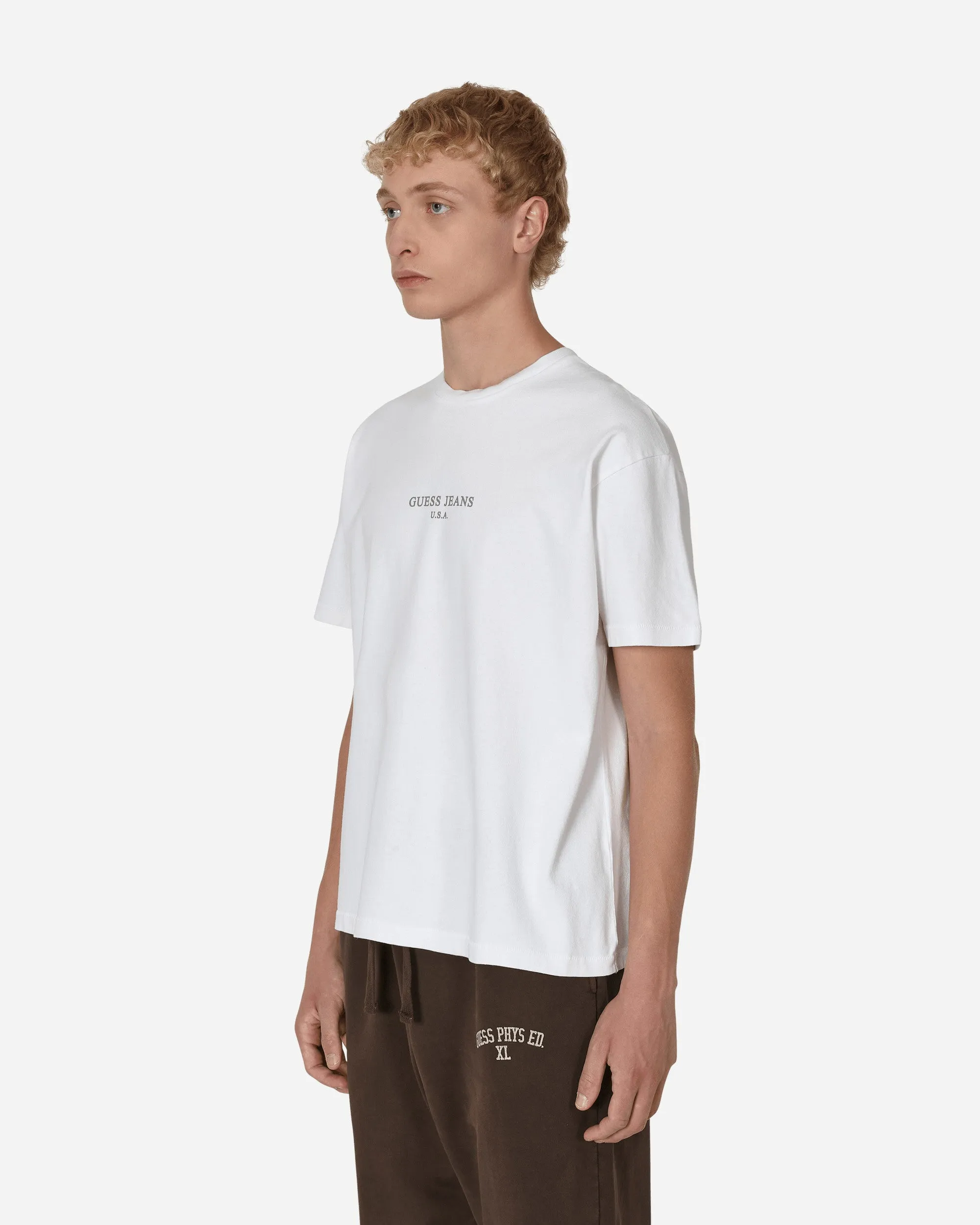 T-shirt Classique à Logo Blanc