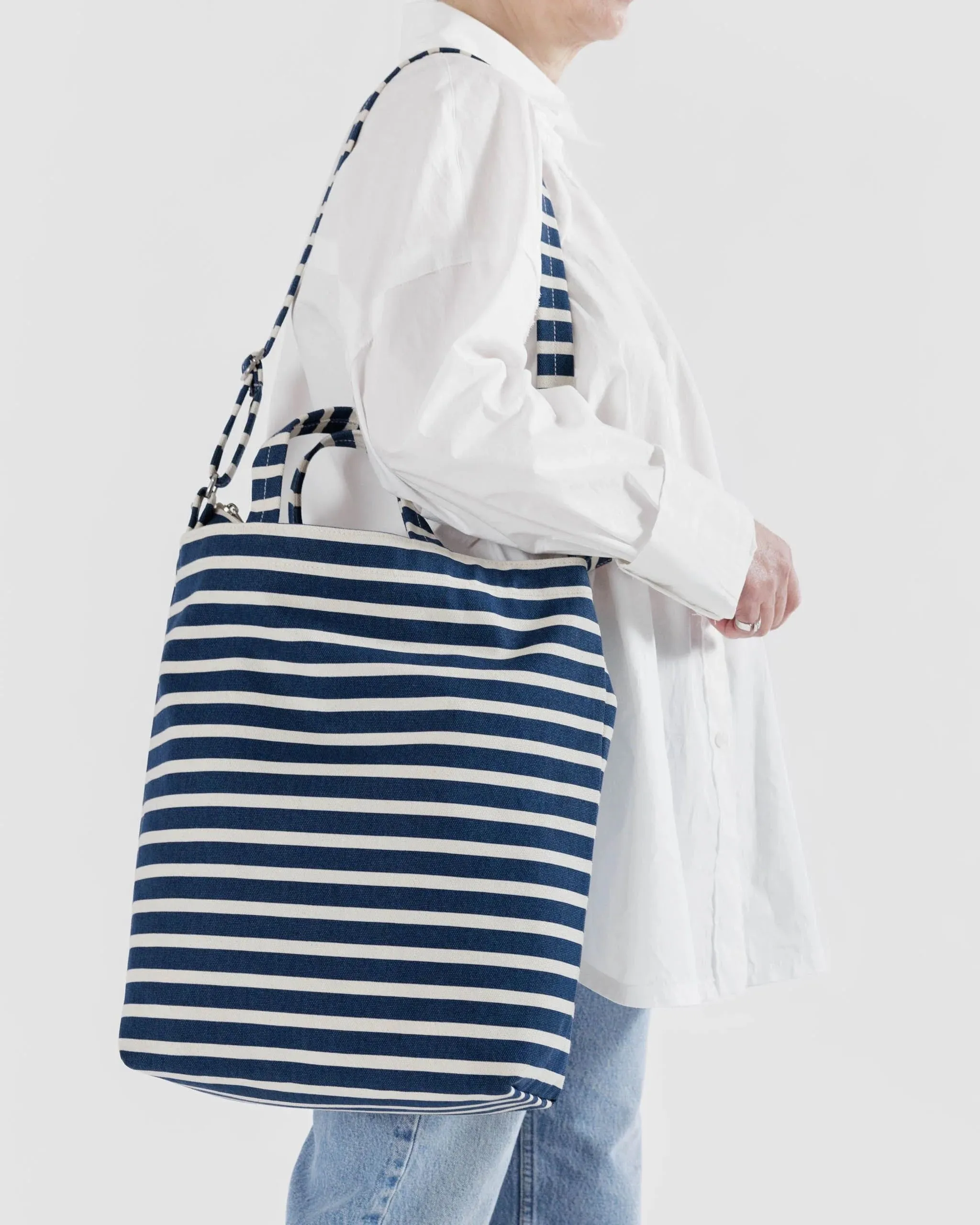Sac Baggu Zip Duck à bandes bleues