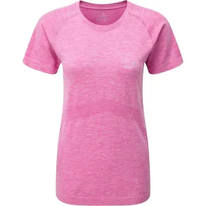 Vêtement Ronhill Femme Ronhill Infinity Marathon Haut de Course Femme à Manches Courtes - Rose