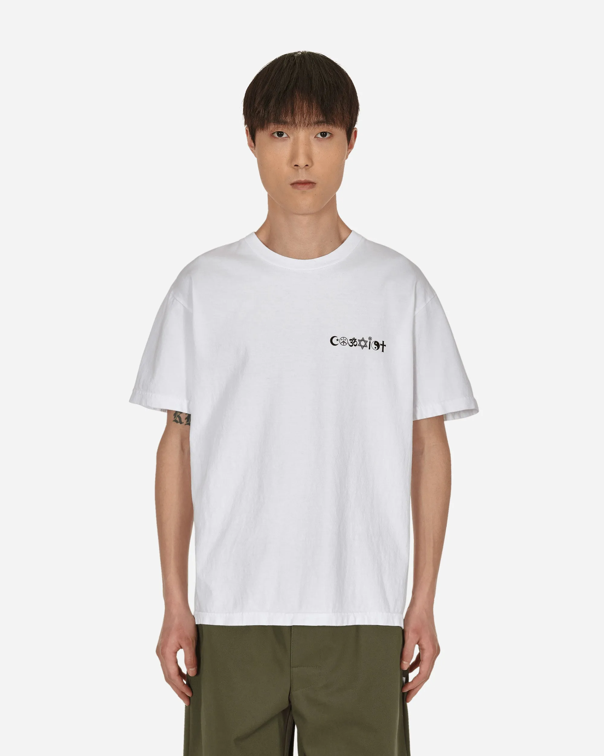 T-shirt Coexist V2 Blanc