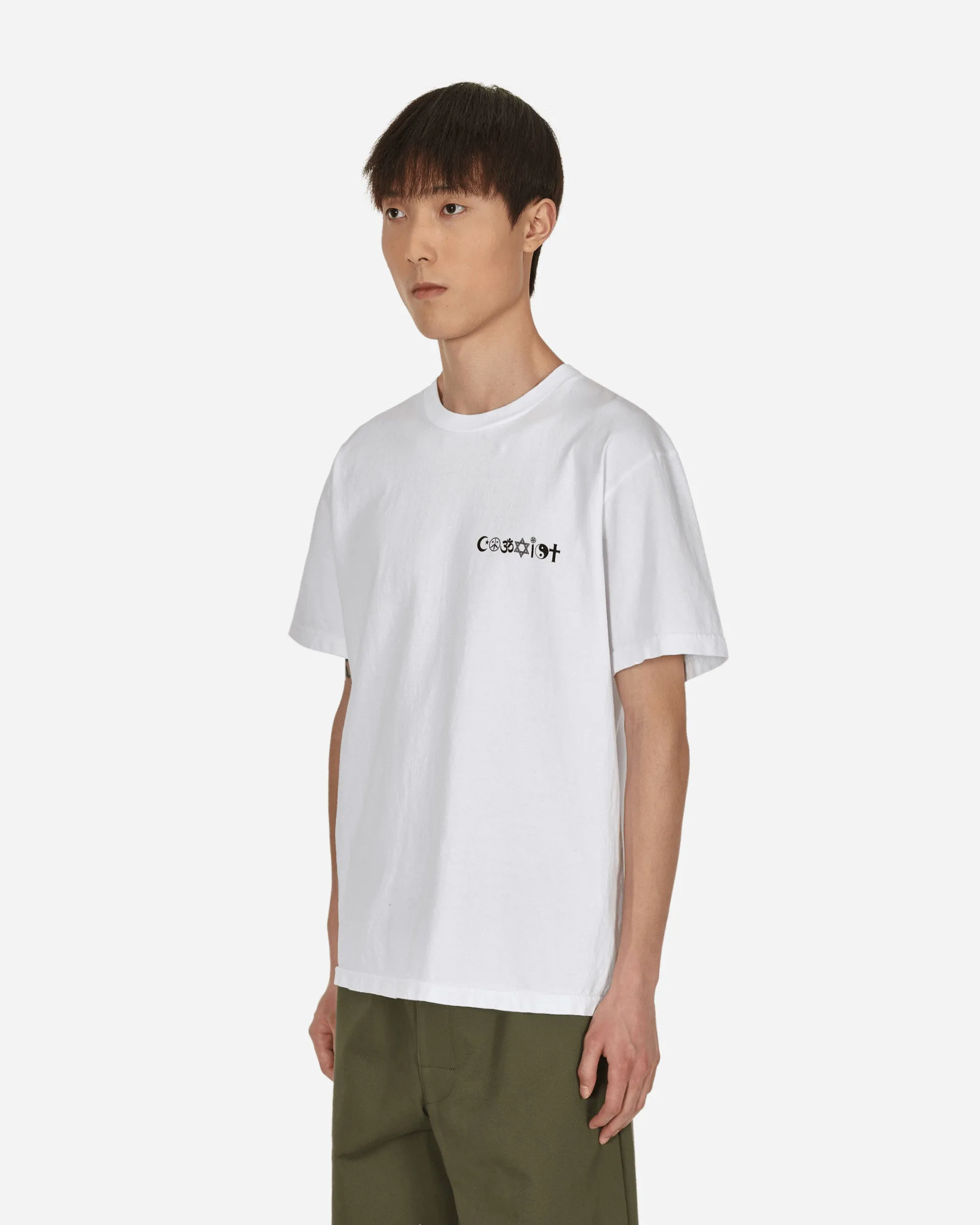 T-shirt Coexist V2 Blanc