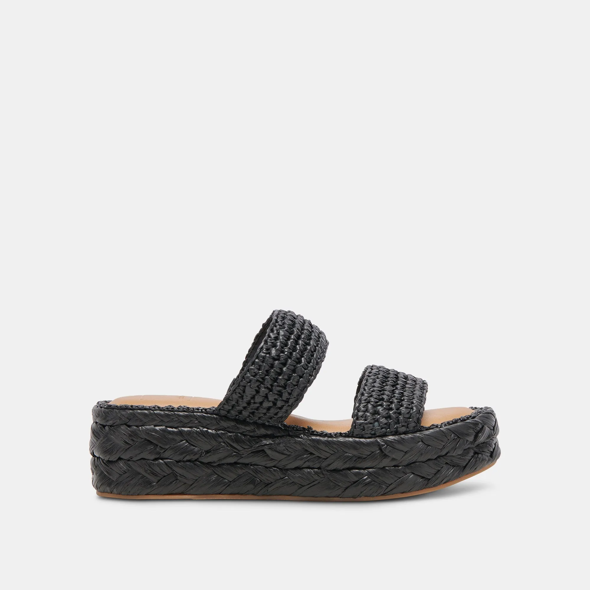 SANDALES CORLA ONYX EN RAFFIA