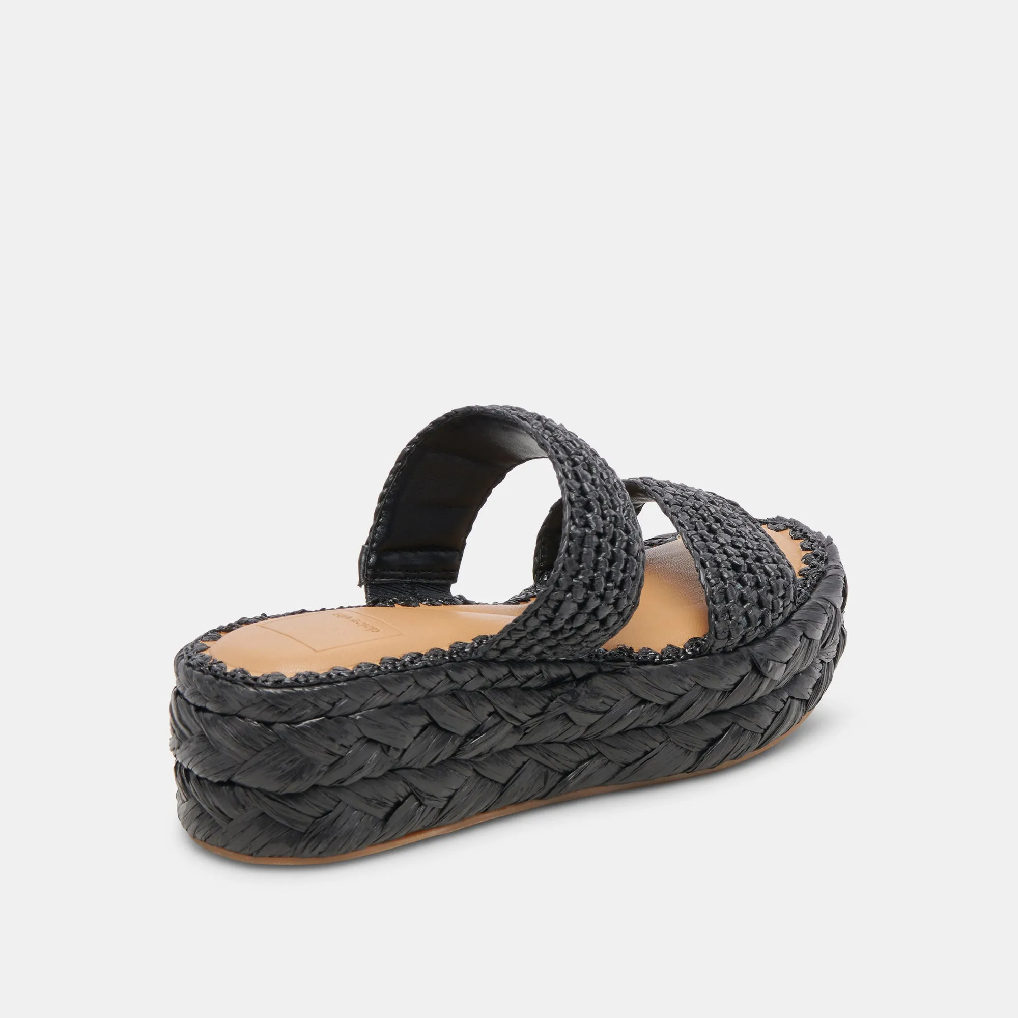 SANDALES CORLA ONYX EN RAFFIA