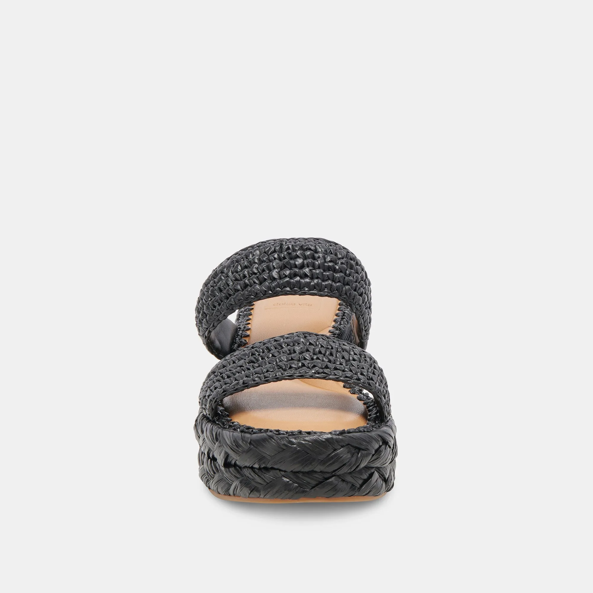 SANDALES CORLA ONYX EN RAFFIA