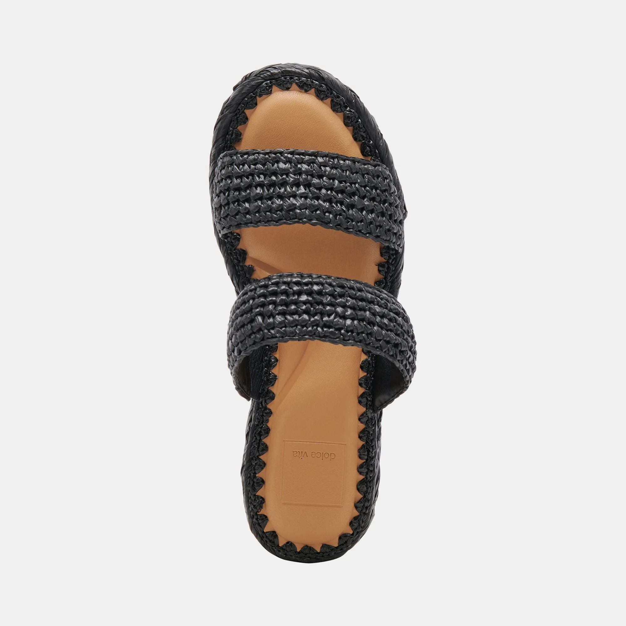 SANDALES CORLA ONYX EN RAFFIA