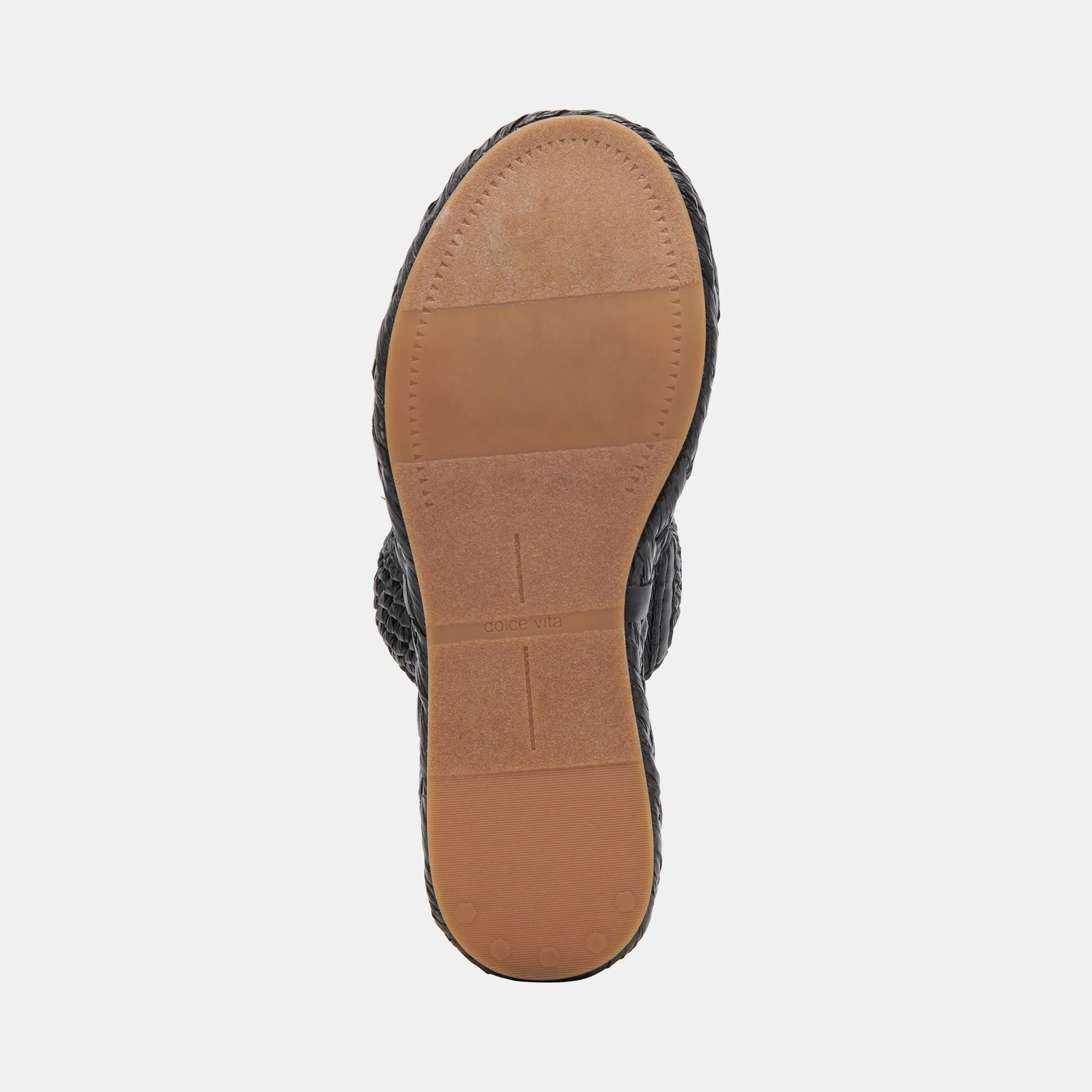 SANDALES CORLA ONYX EN RAFFIA
