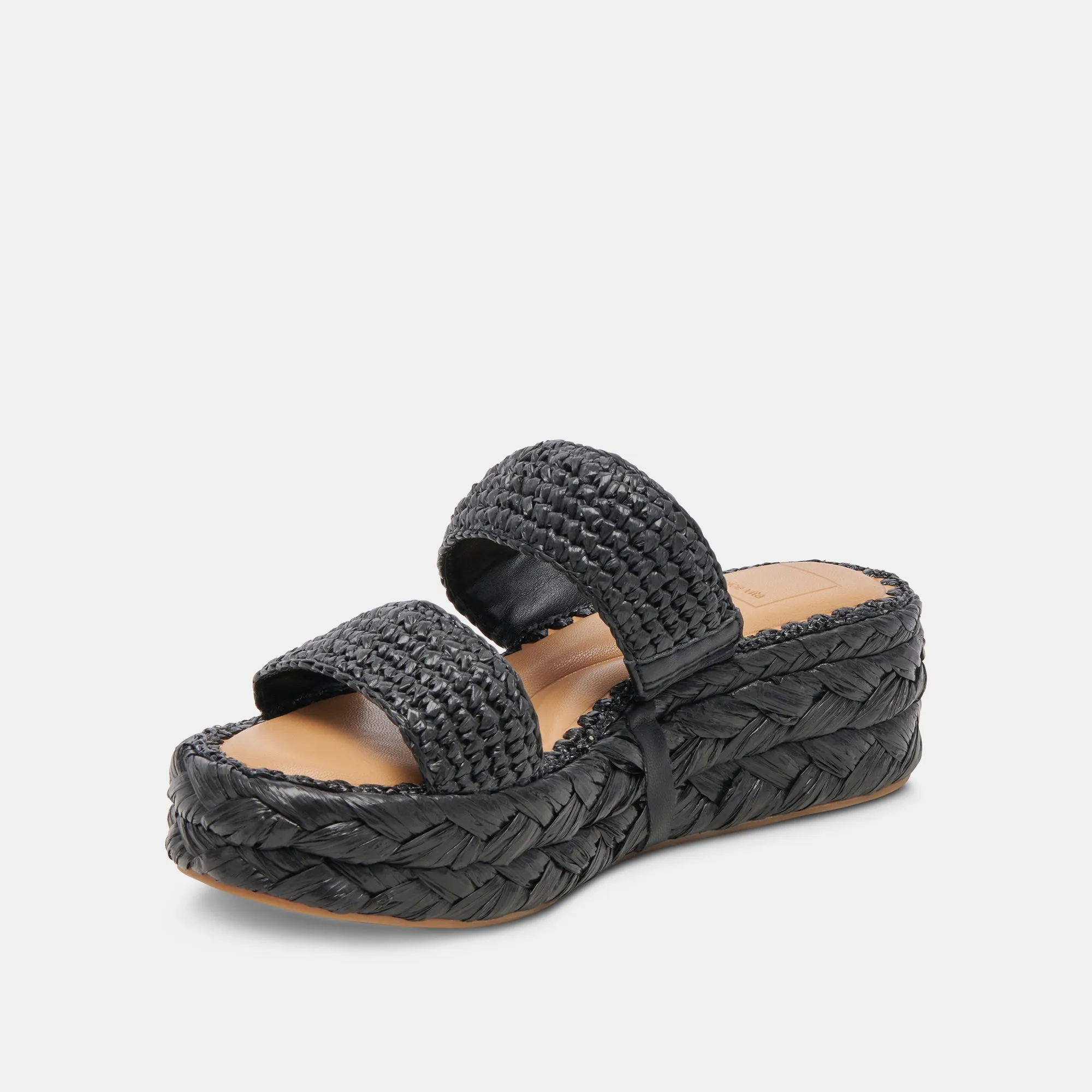 SANDALES CORLA ONYX EN RAFFIA