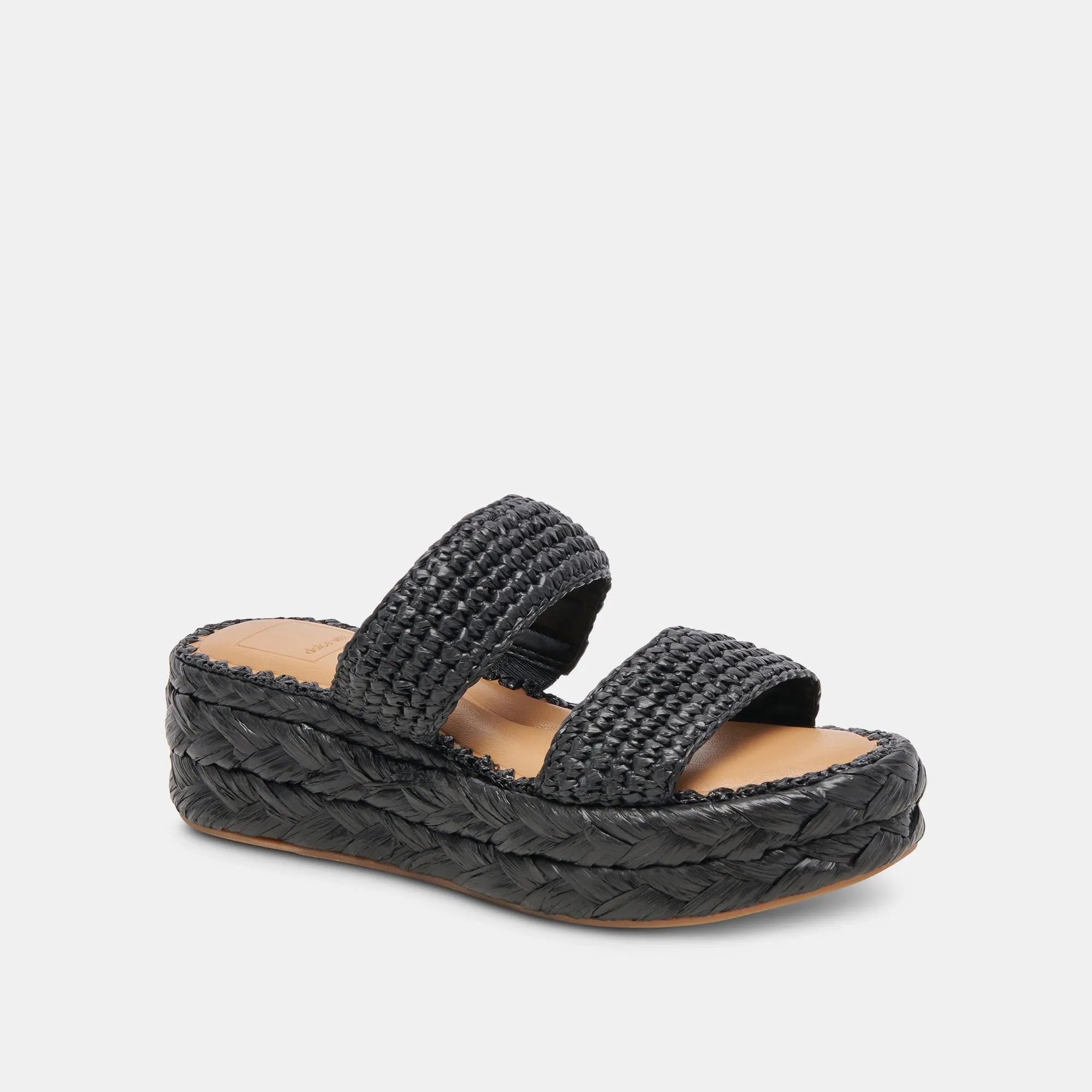 SANDALES CORLA ONYX EN RAFFIA