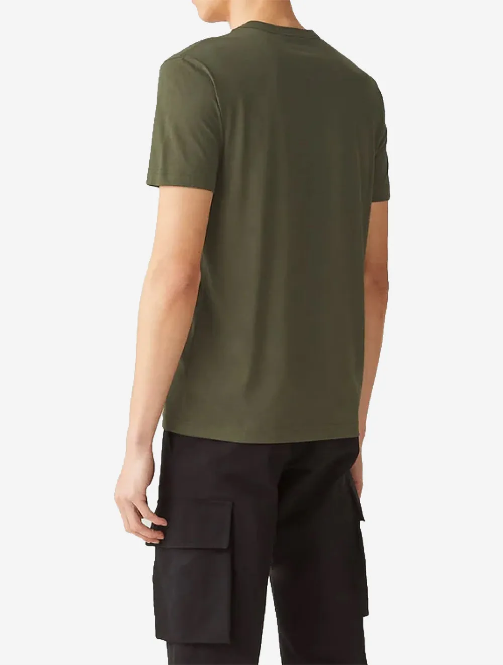 T-shirt en coton Vert Carreau