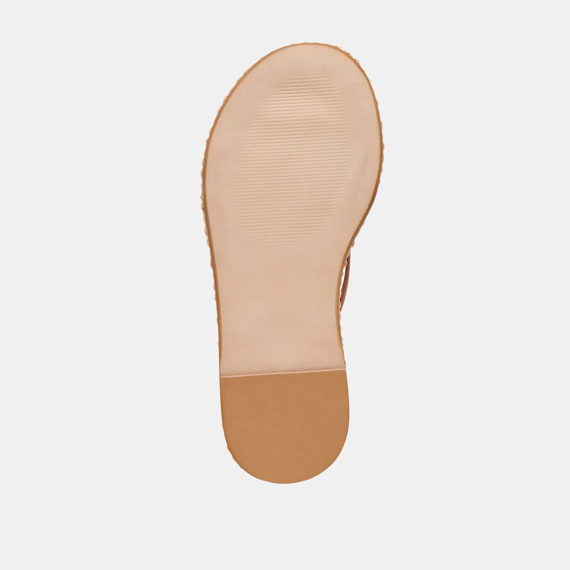 SANDALES COVE EN CUIR MARRON