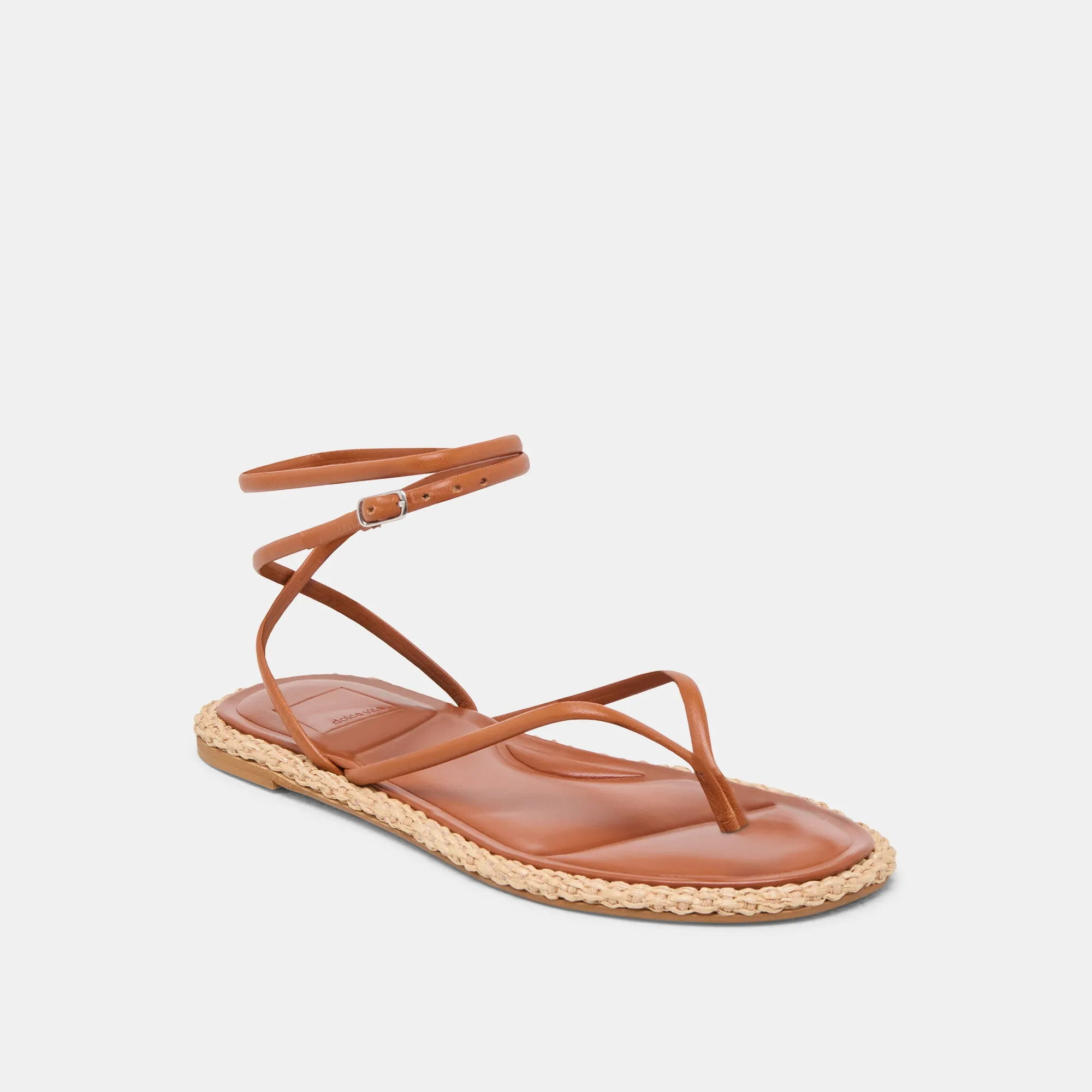 SANDALES COVE EN CUIR MARRON