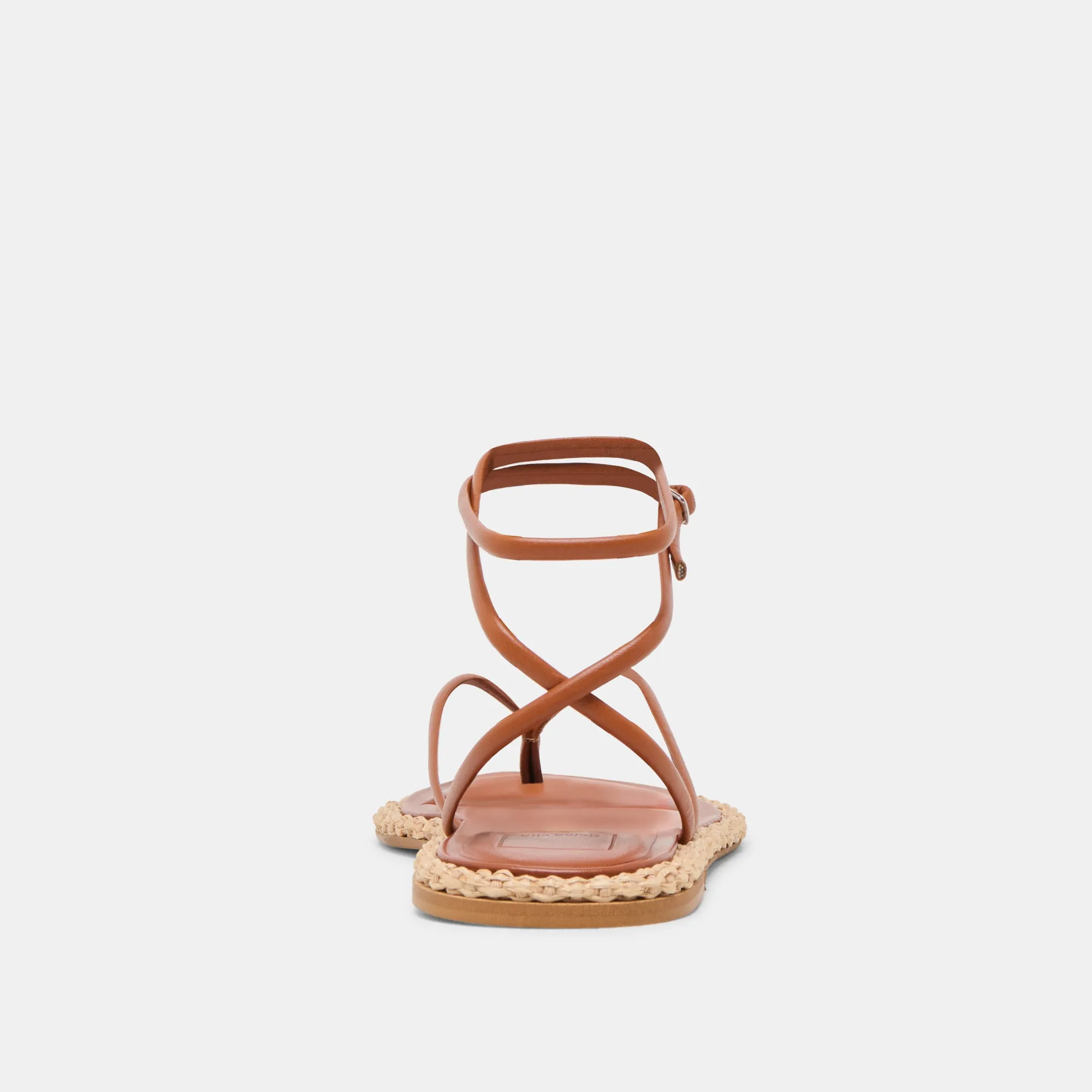 SANDALES COVE EN CUIR MARRON