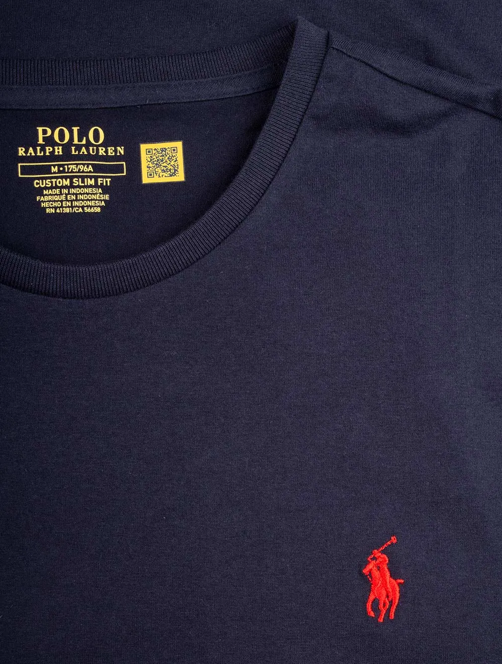T-shirt à col rond manches courtes encre