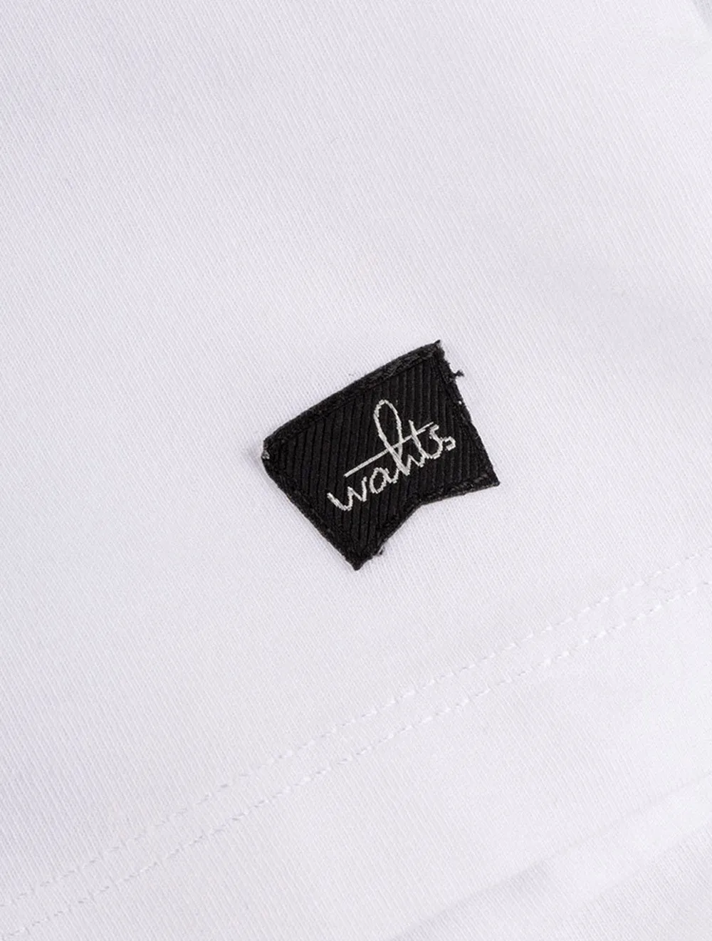 T-shirt col rond Blanc pur
