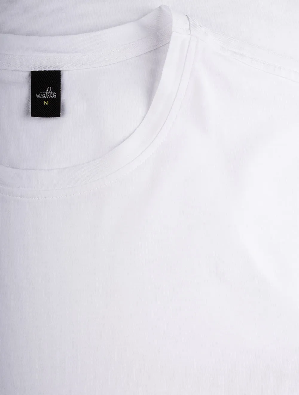 T-shirt col rond Blanc pur