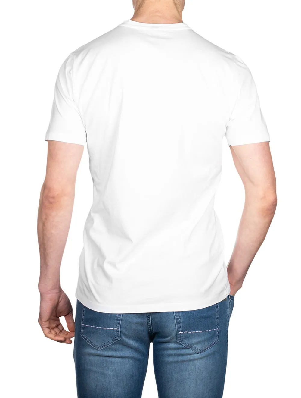T-shirt col rond Blanc pur