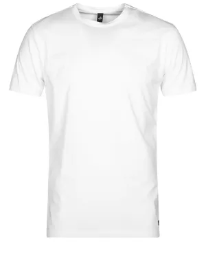 T-shirt col rond Blanc pur