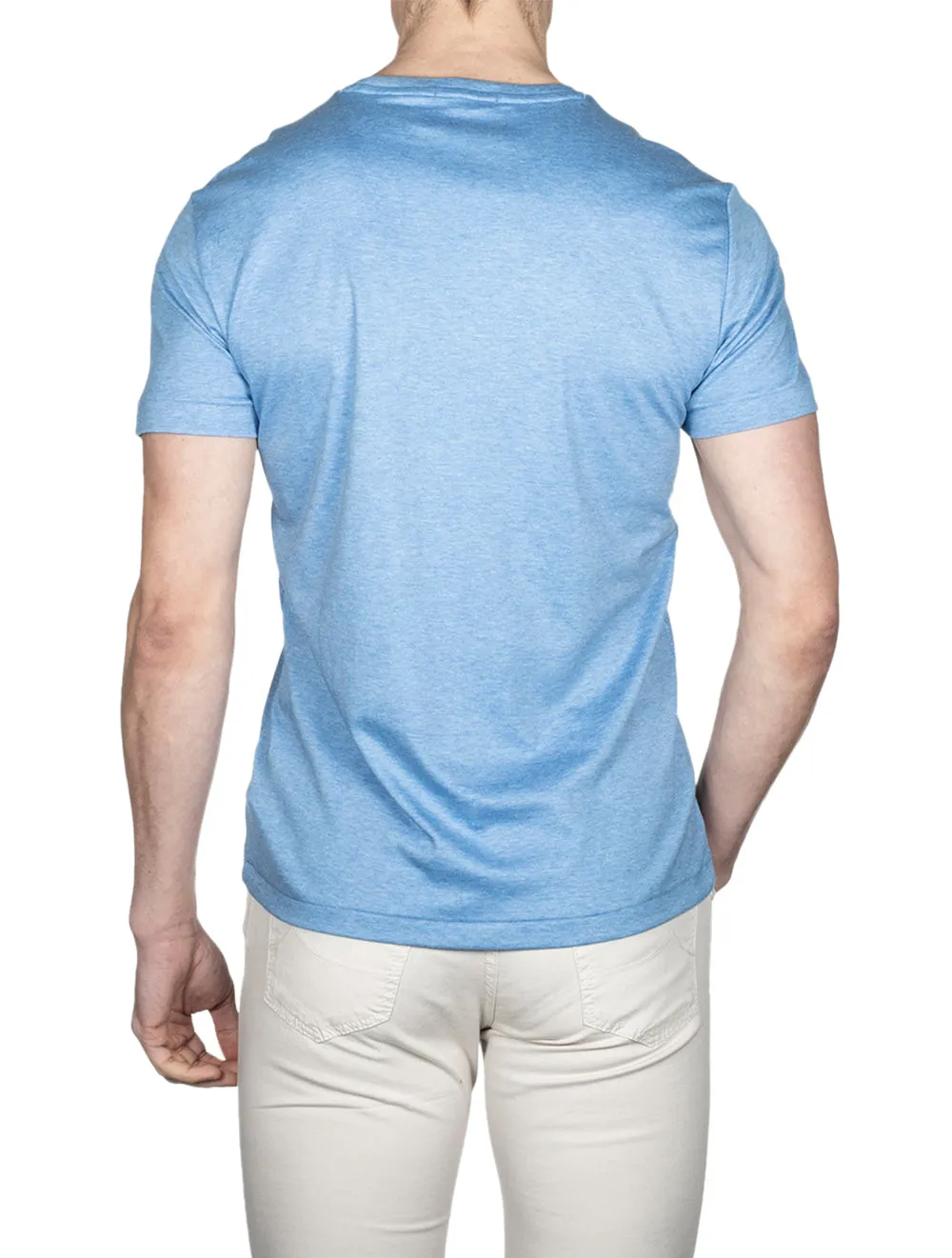 T-Shirt Personnalisé Slim Fit en Coton Doux Soft Royal Heather