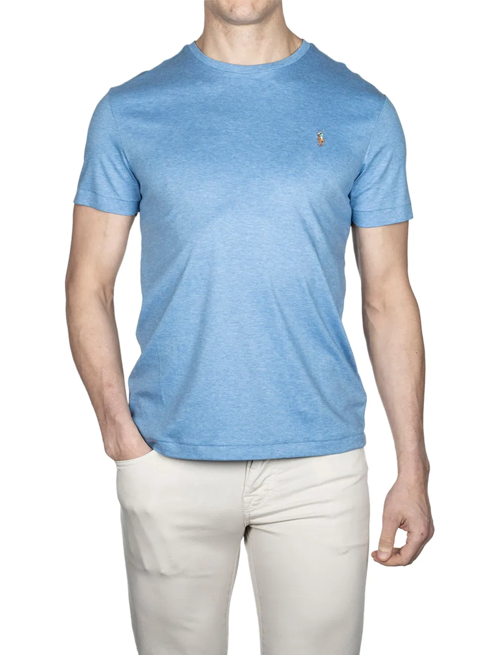 T-Shirt Personnalisé Slim Fit en Coton Doux Soft Royal Heather