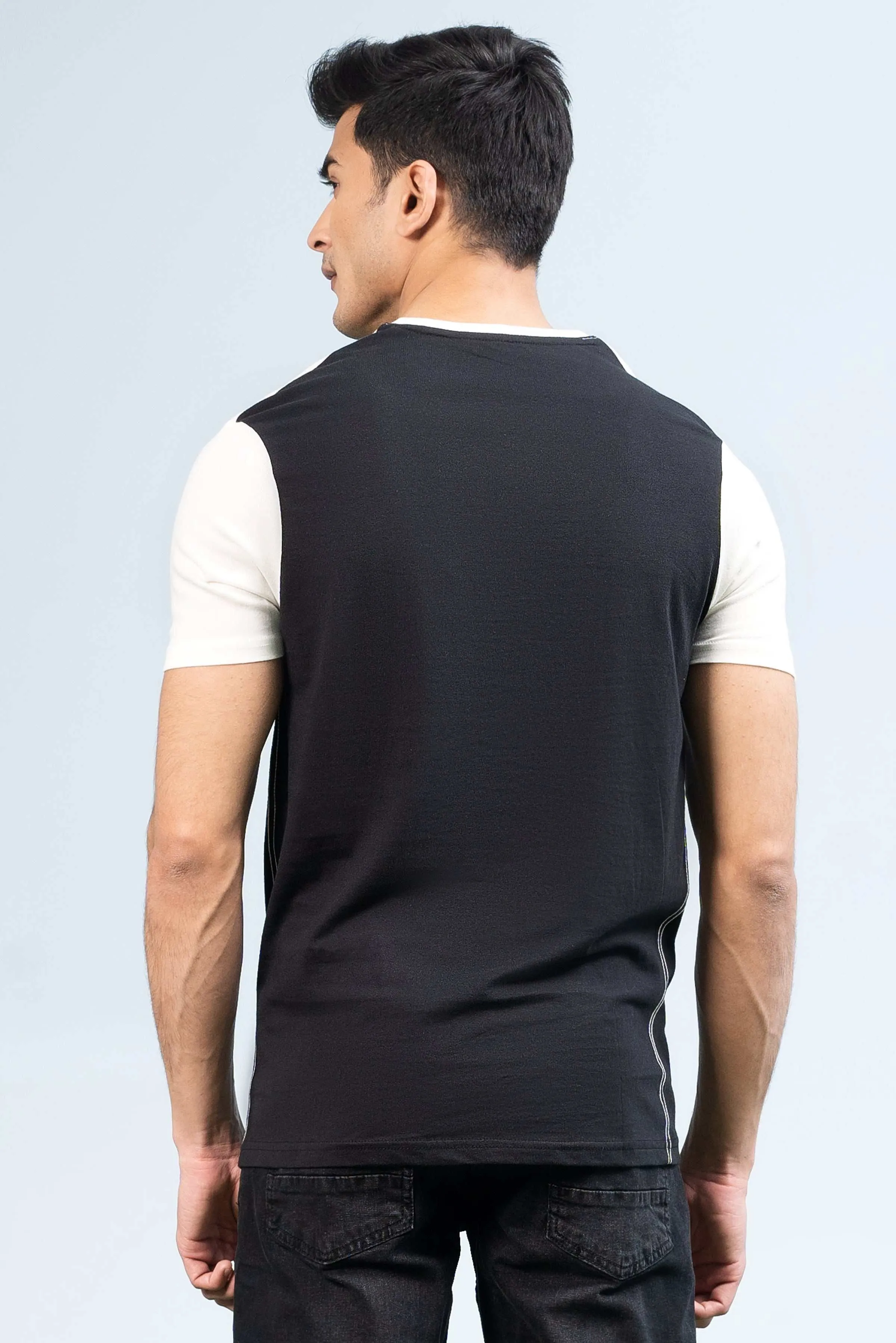 T-SHIRT PANEL CUT & SEW OFF WHITE