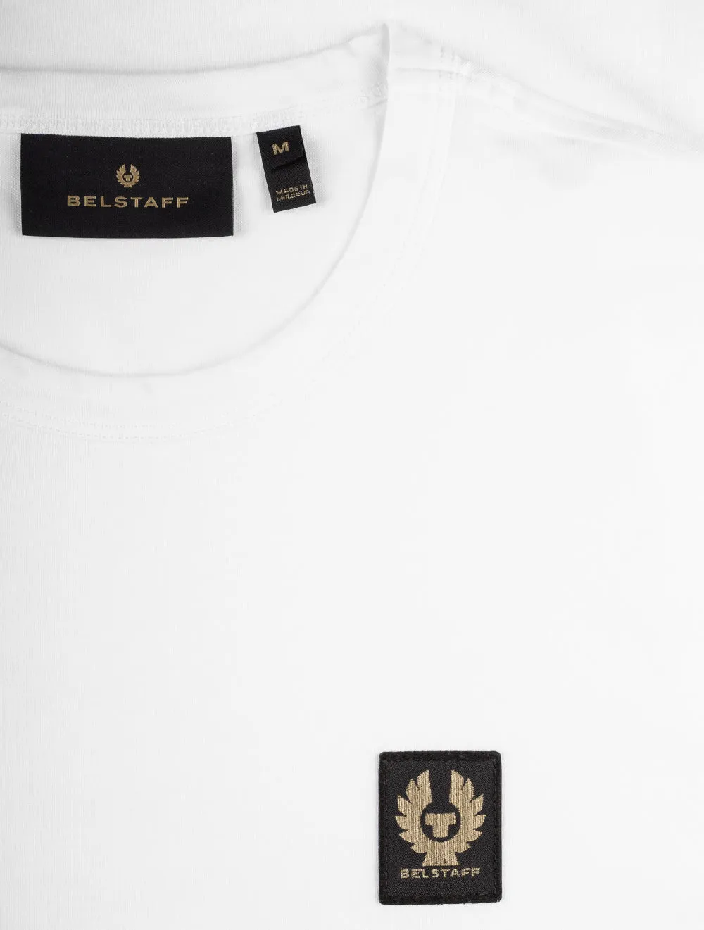 T-shirt en coton chiné blanc