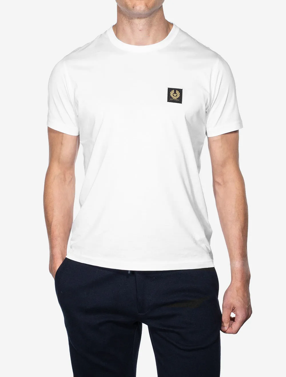 T-shirt en coton chiné blanc