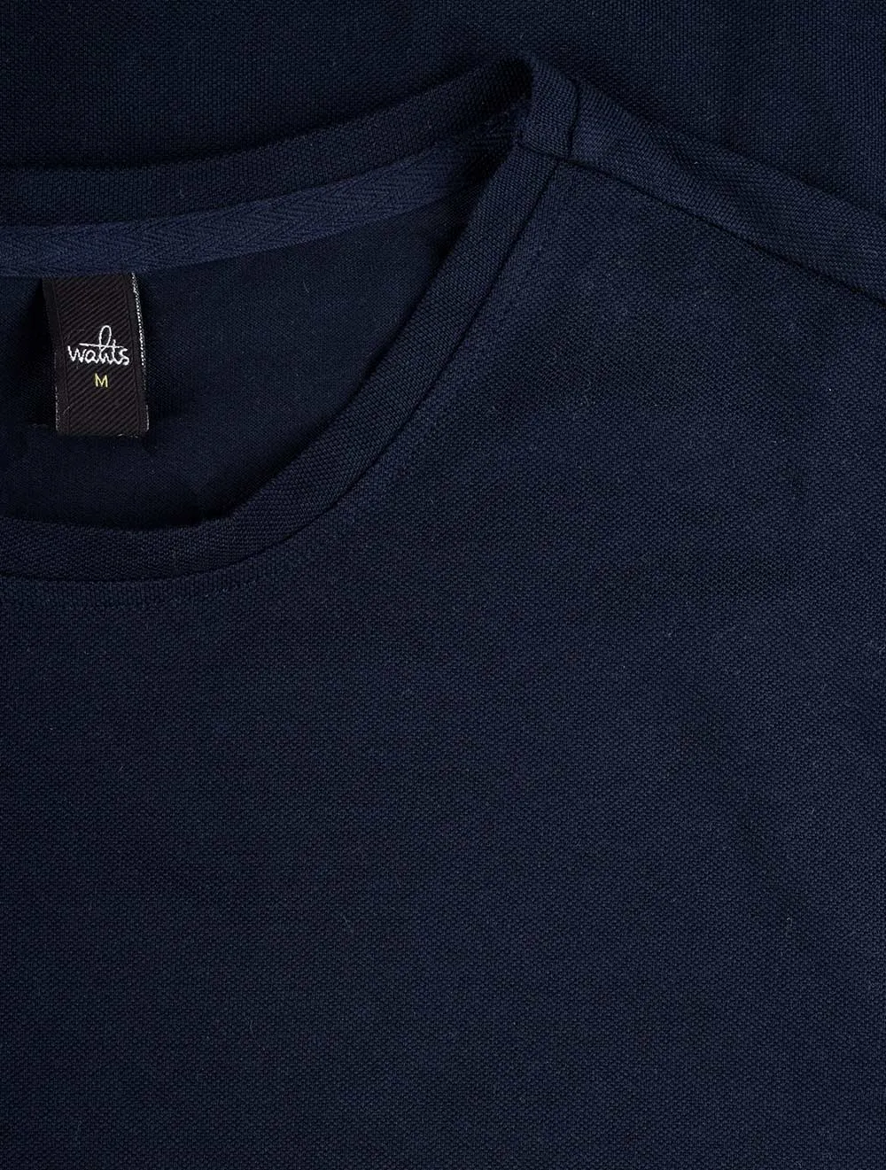 T-Shirt Dean Piqu�� Bleu Marine