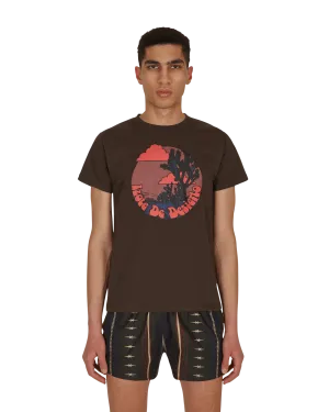 T-shirt Desert Dagger Marron
