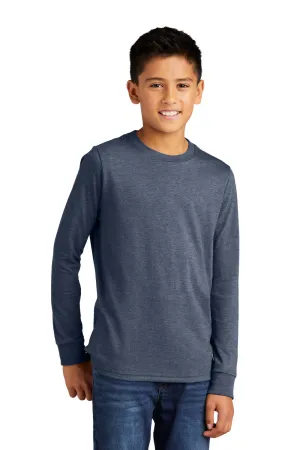 T-shirt à manches longues parfait pour la jeunesse du district - Bleu marine givré