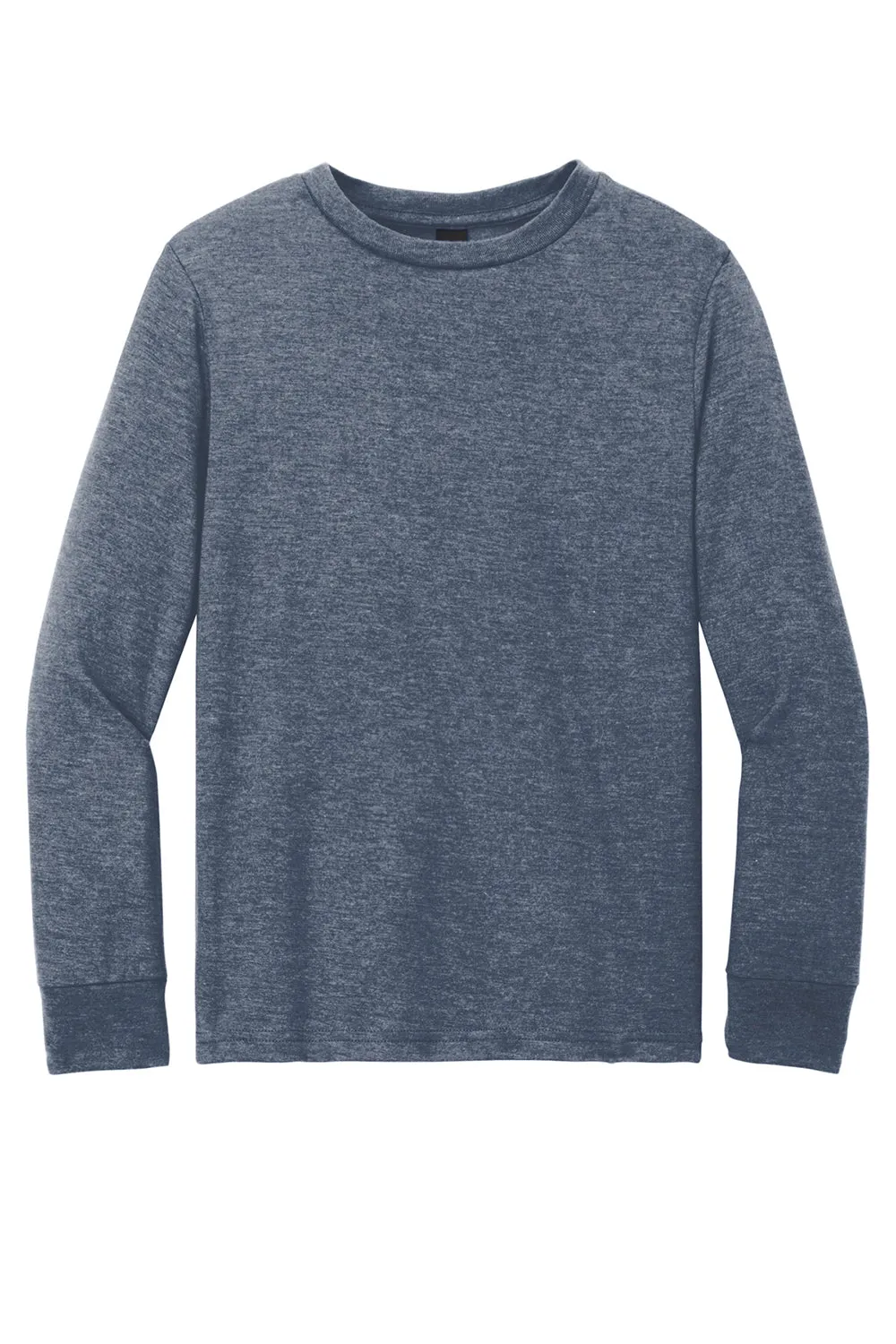 T-shirt à manches longues parfait pour la jeunesse du district - Bleu marine givré