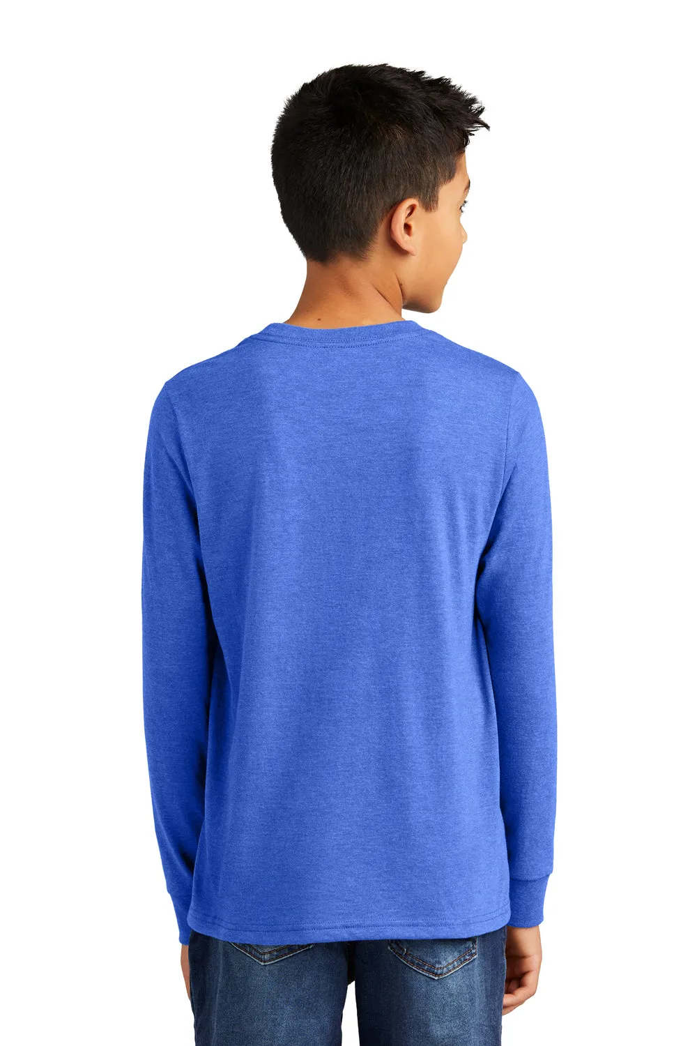T-shirt à manches longues Perfect Tri pour jeunes du District - Bleu royal givré