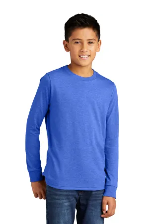 T-shirt à manches longues Perfect Tri pour jeunes du District - Bleu royal givré