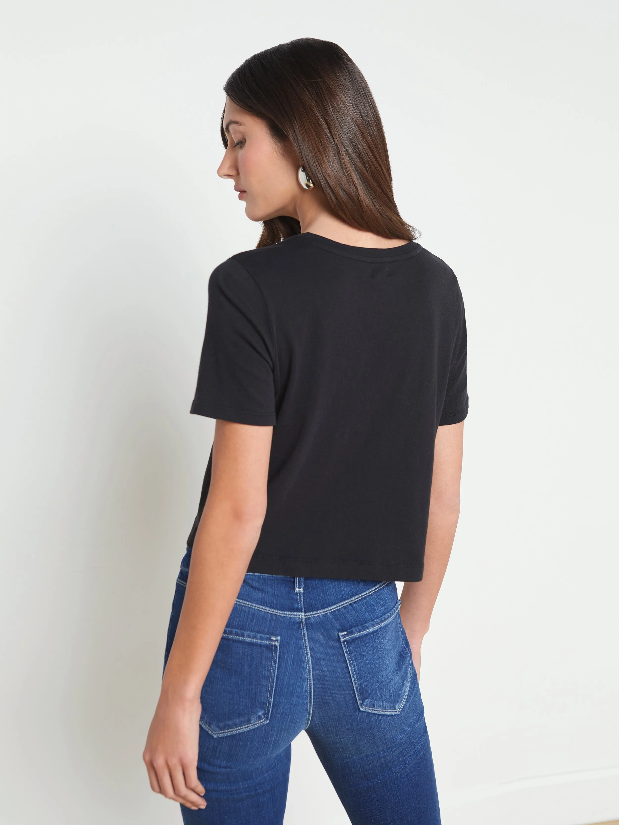 Tee court en coton Donna