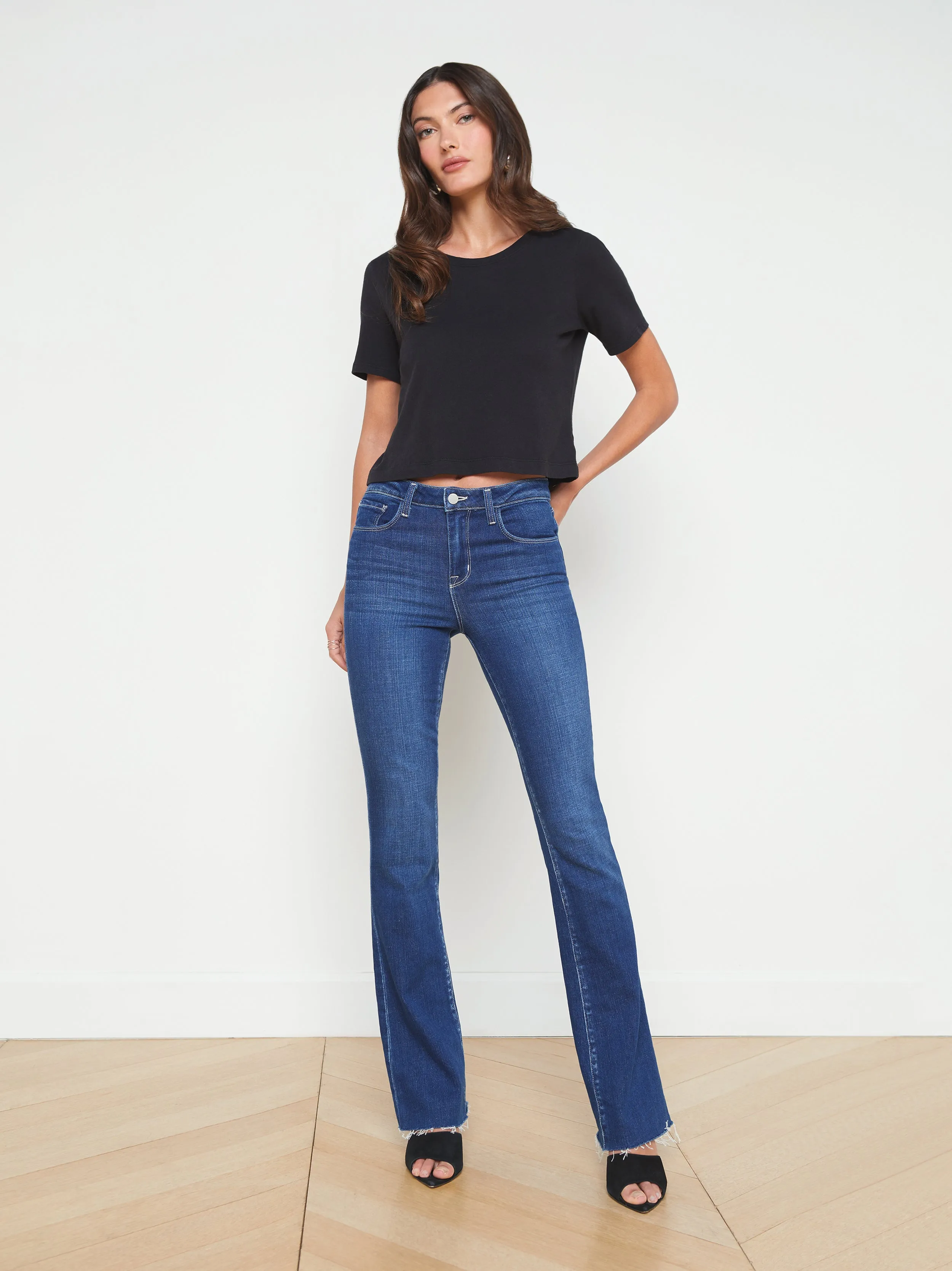 Tee court en coton Donna