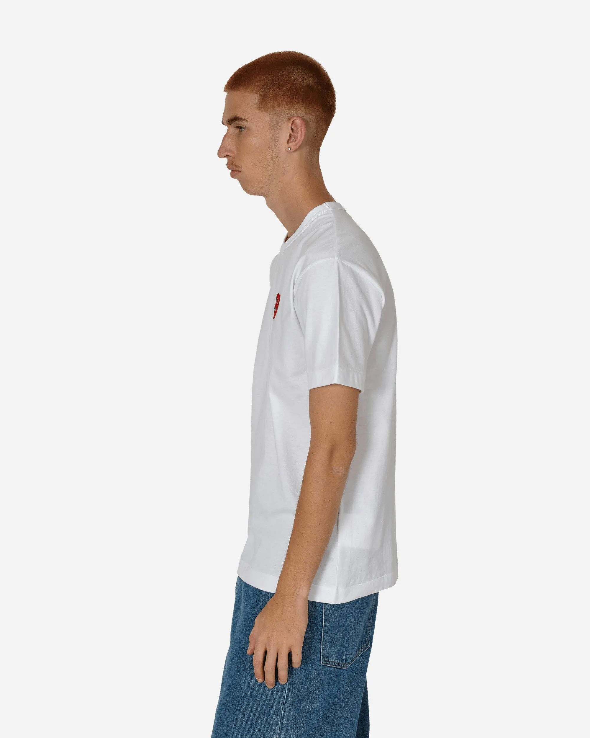 T-shirt Double Cœur Blanc