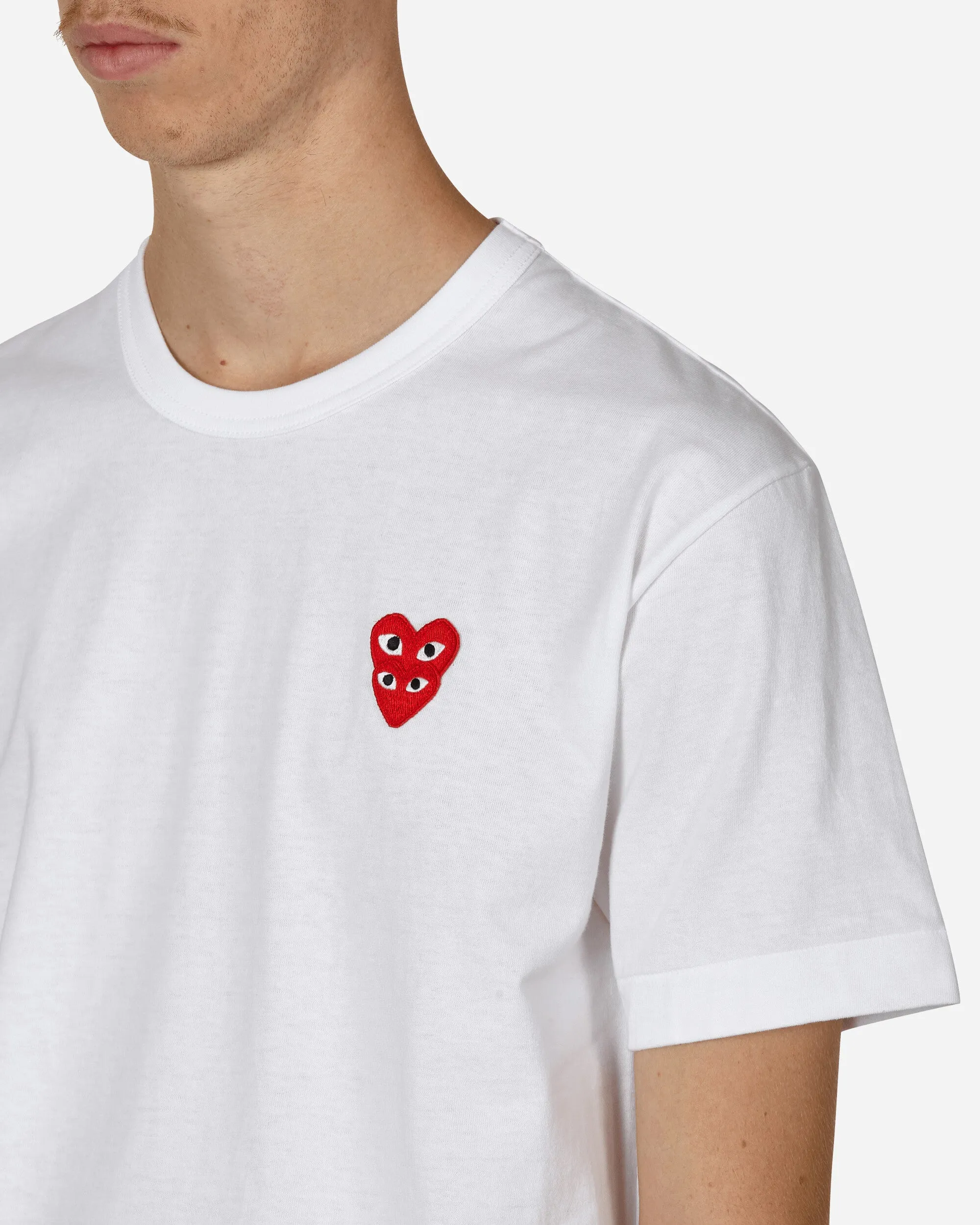 T-shirt Double Cœur Blanc