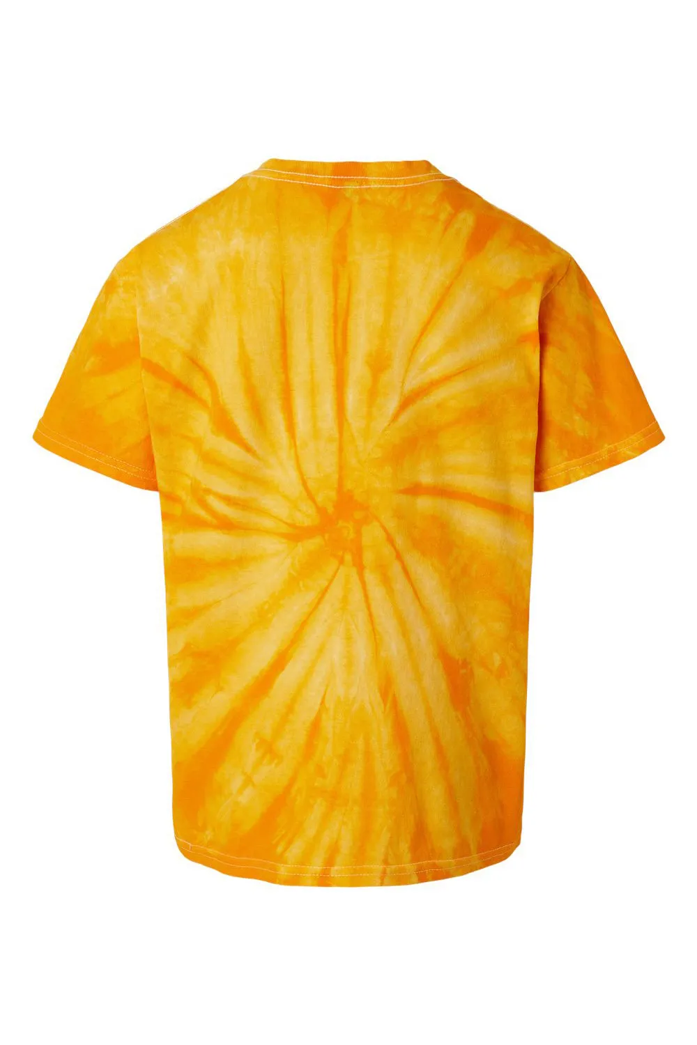 T-shirt à manches courtes col rond tie-dye cyclone jeunesse Dyenomite en forme de moulinet - Or