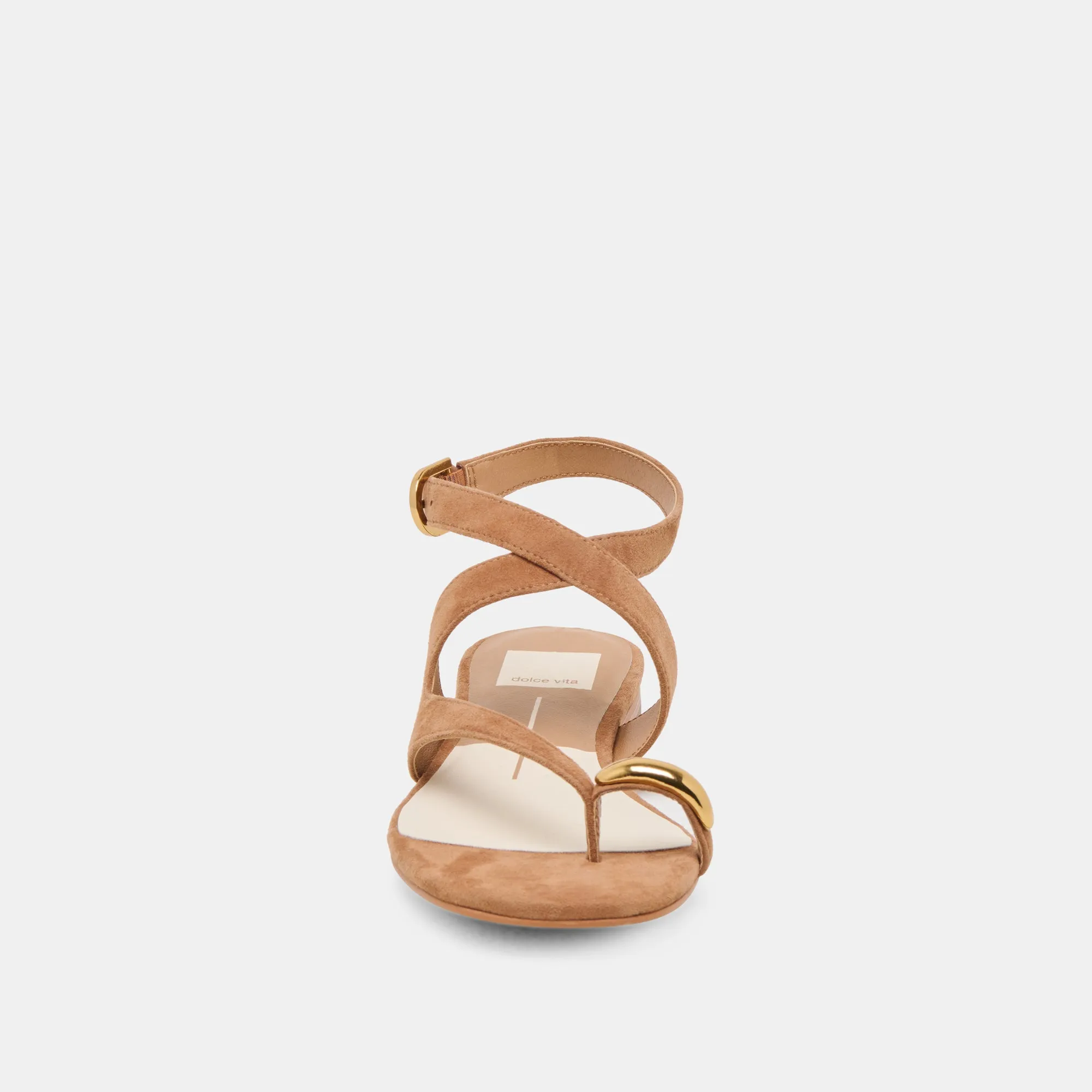 SANDALES EARLA EN DAIM BRUN