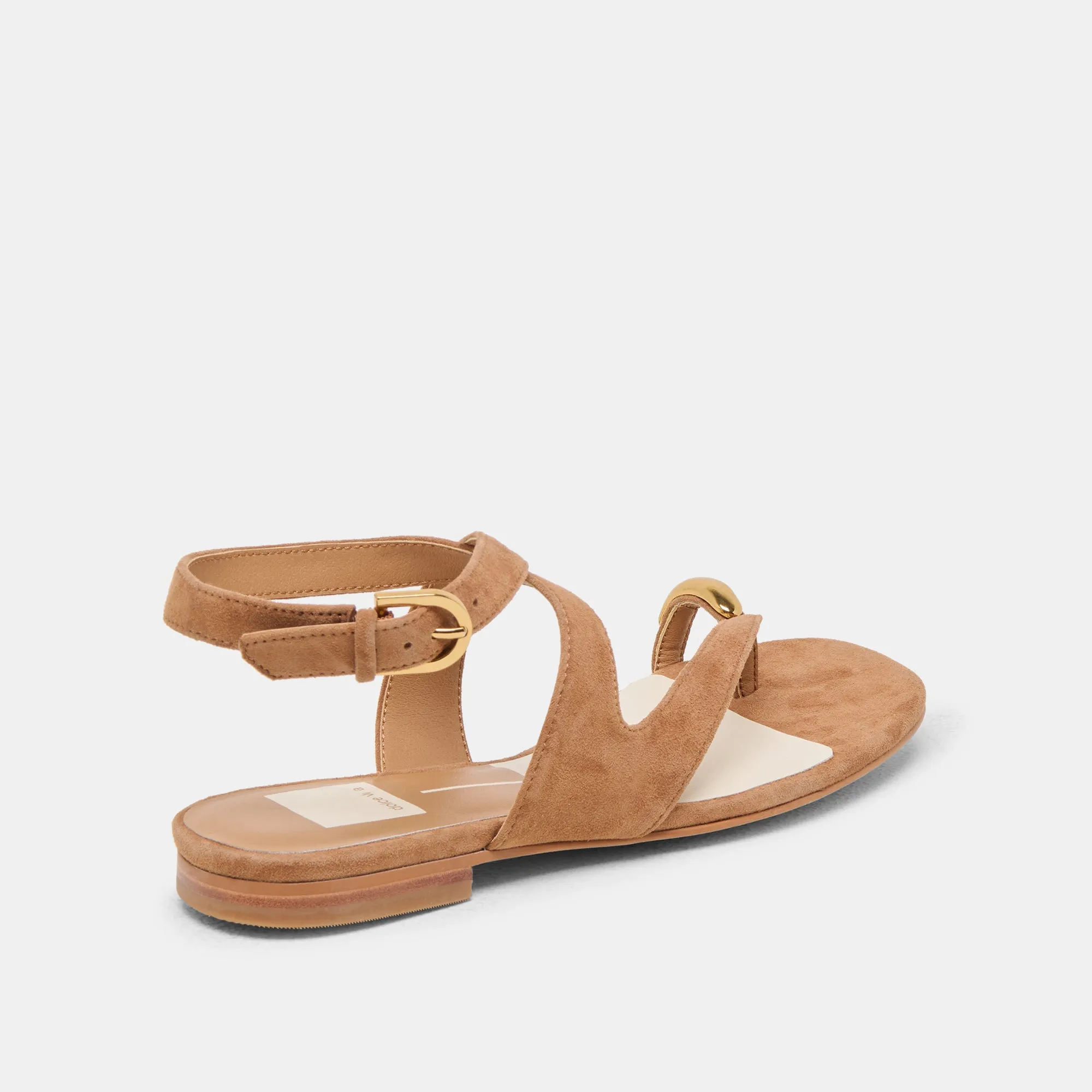 SANDALES EARLA EN DAIM BRUN