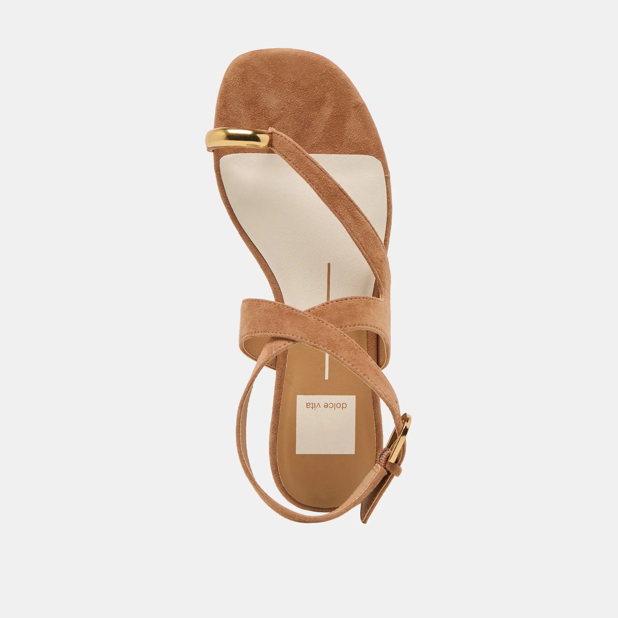 SANDALES EARLA EN DAIM BRUN