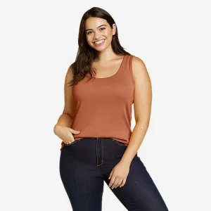 Eddie Bauer Débardeur Femme Favori à Encolure Rond - Cacao Eddie Bauer