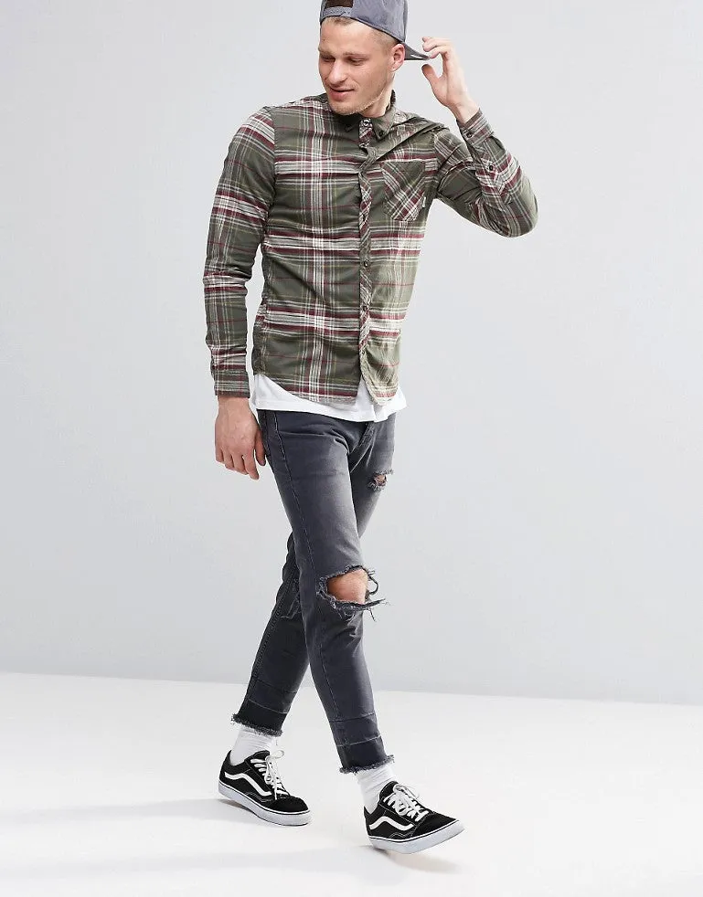Chemise en flanelle à carreaux Buffalo Element en coupe régulière