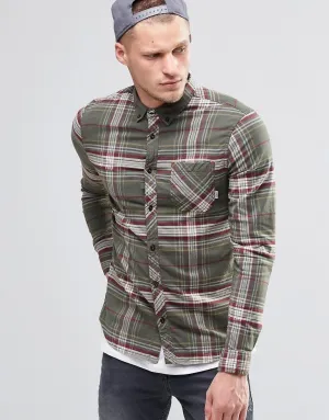 Chemise en flanelle à carreaux Buffalo Element en coupe régulière
