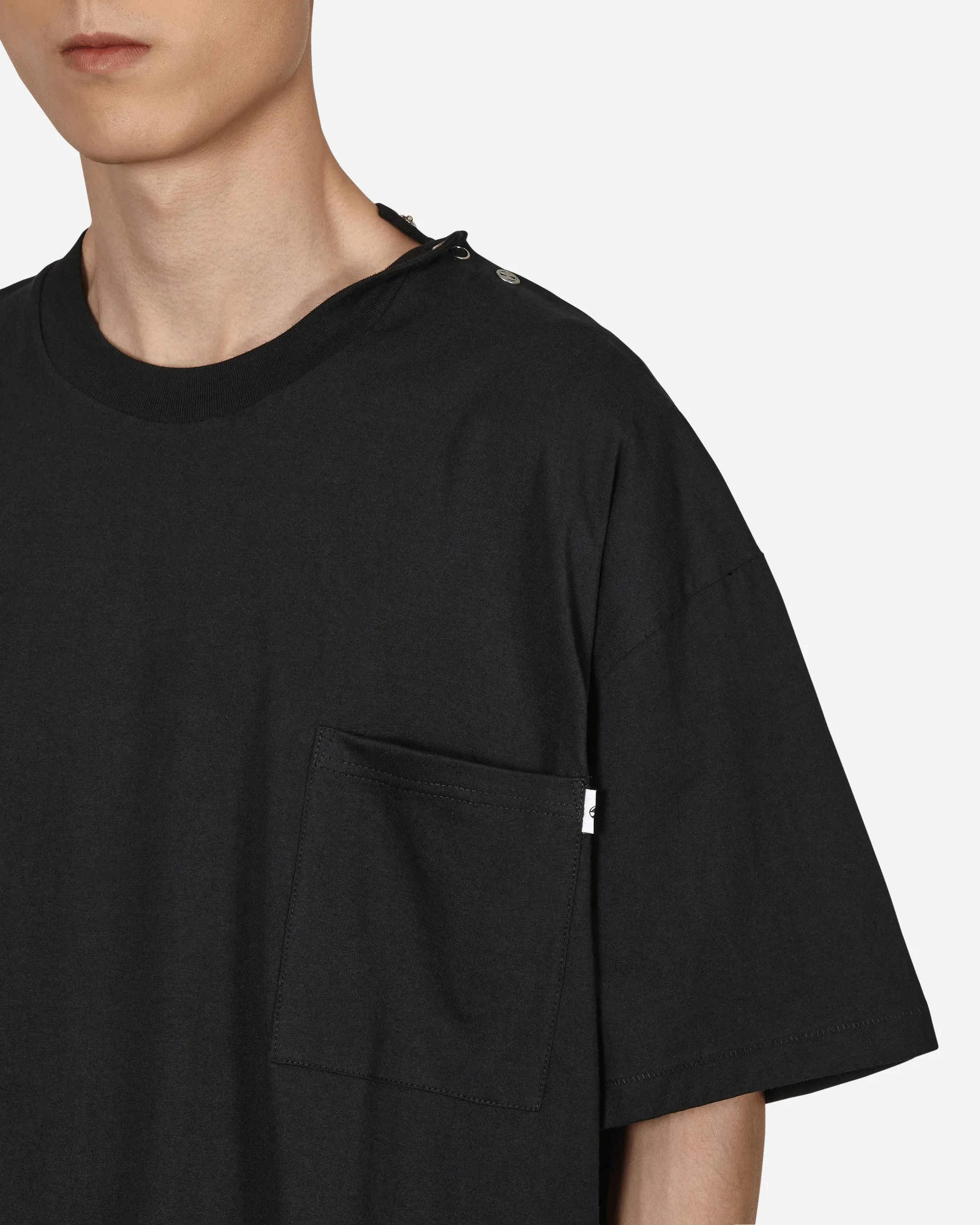 T-shirt Emblem Snap Noir