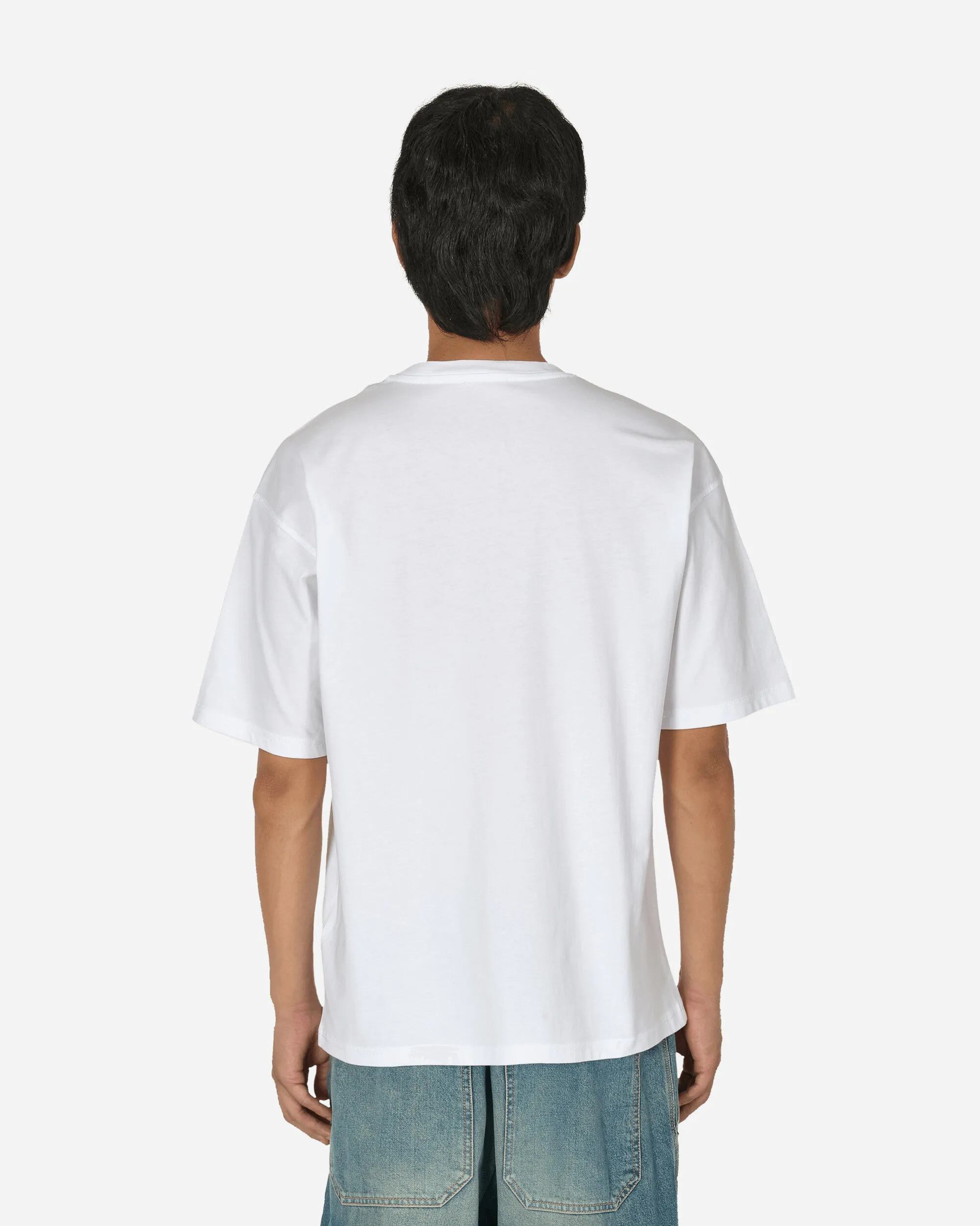T-shirt blanc avec patch D brodé