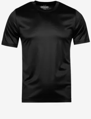 T-shirt à col rond Filo di Scozia Noir