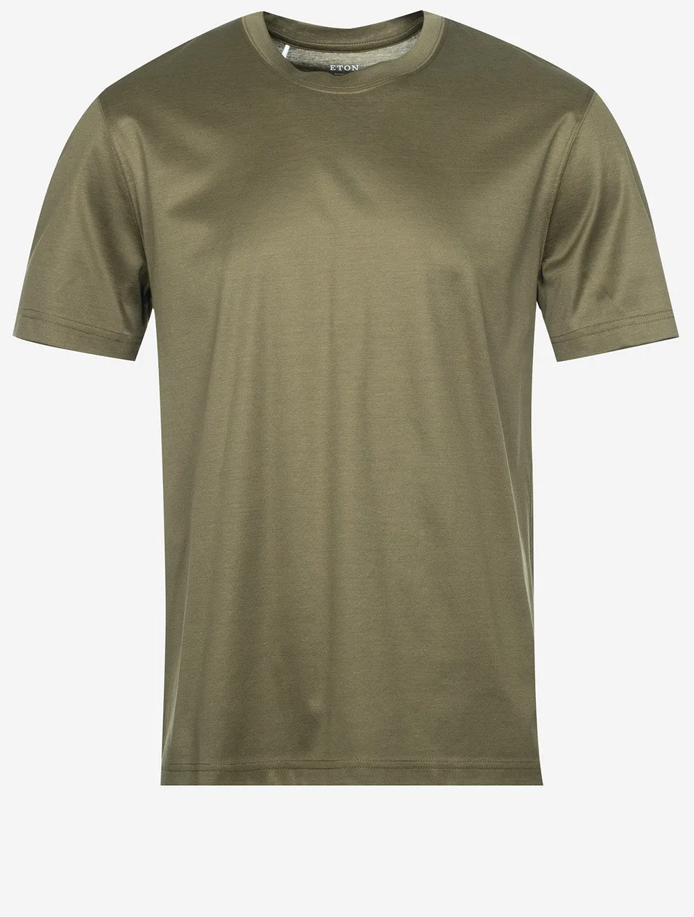 T-shirt col rond Filo Di Scozia vert foncé