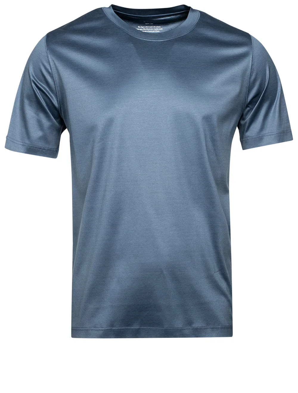 T-shirt à col rond Filo Di Soczia Bleu moyen