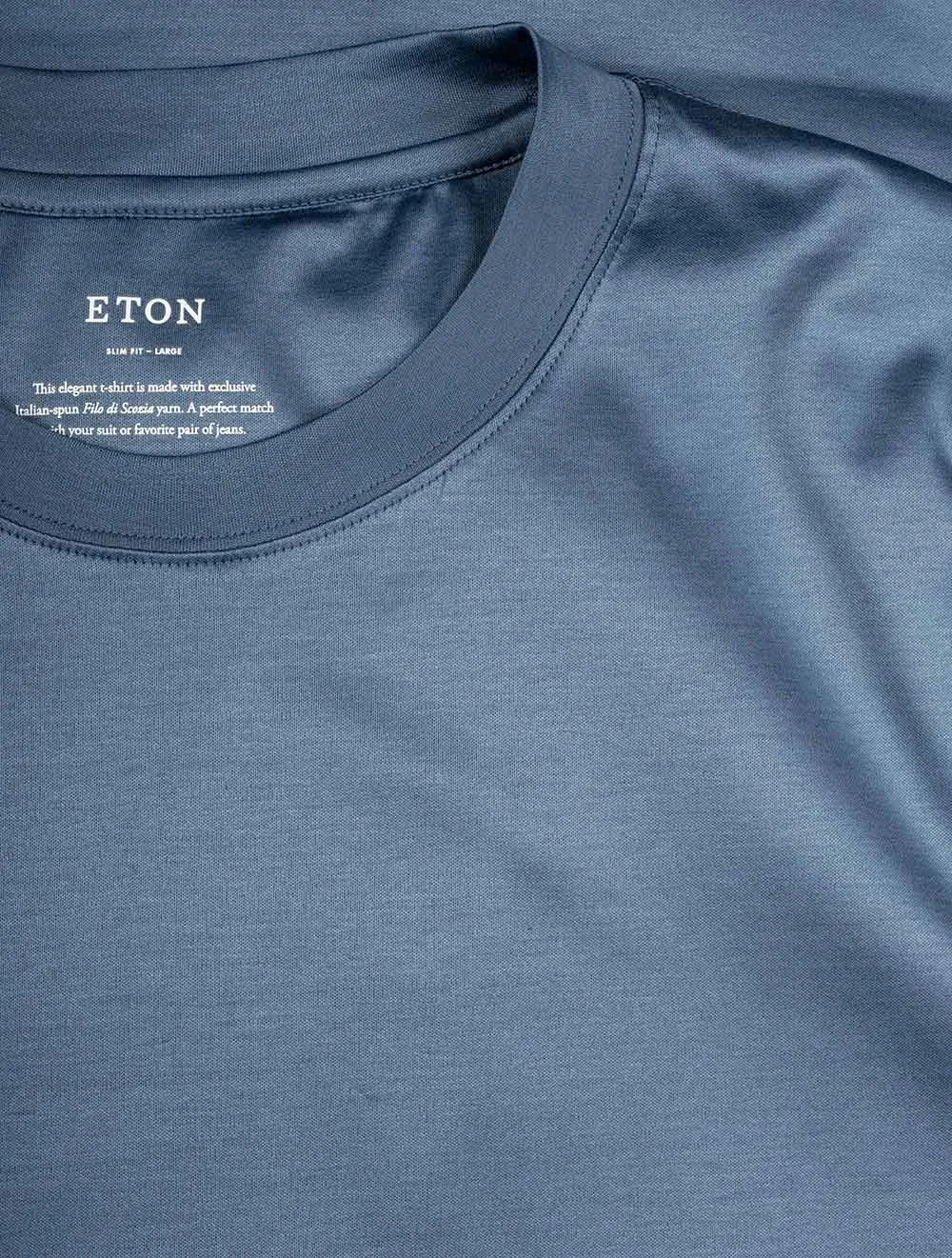 T-shirt à col rond Filo Di Soczia Bleu moyen